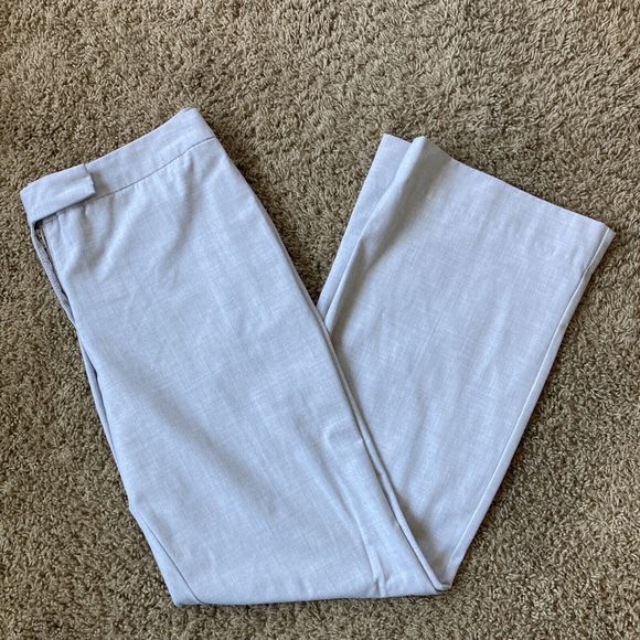 Issac Mizrahi forTarget Women Pants 8 Light Gray Mid Rise Bootcut Career Trouser - Picture 7 of 16